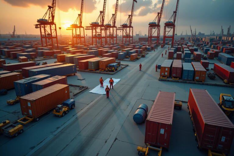 Die Logistik hinter temporären Bauprojekten