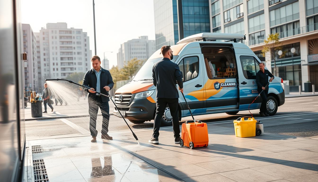mobiler Reinigungsdienst im Einsatz mobiler Reinigungsdienst im Einsatz